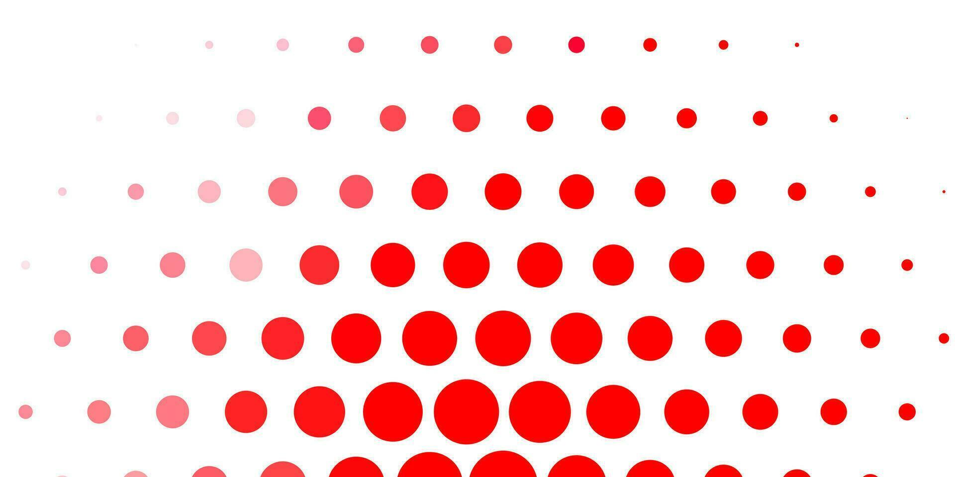 Light Red vector pattern with spheres.