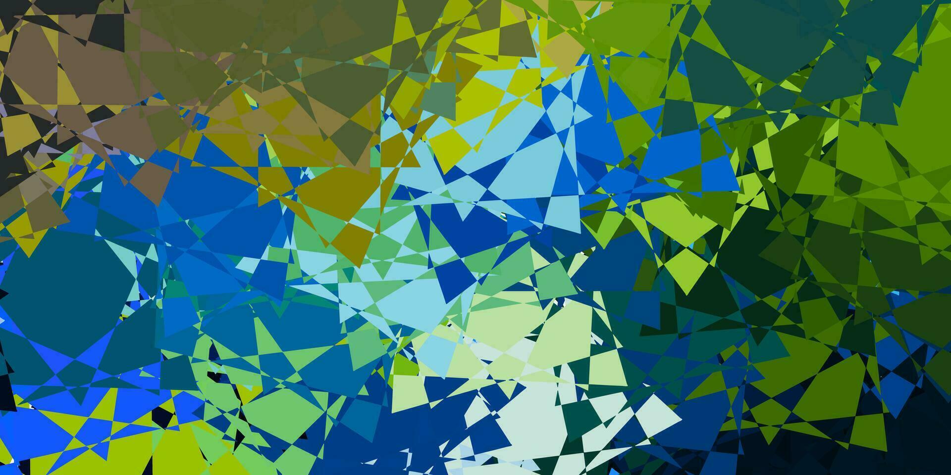 Light Blue, Yellow vector texture with random triangles.