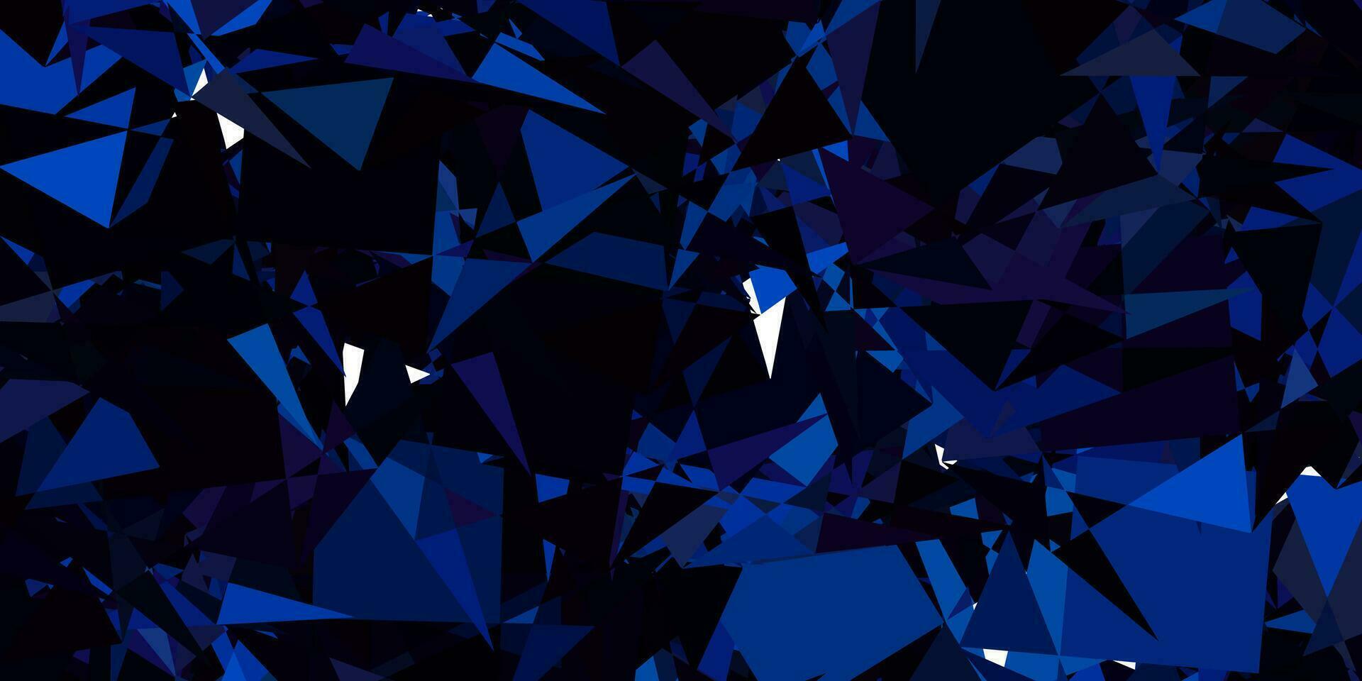 Dark Blue, Yellow vector texture with random triangles.
