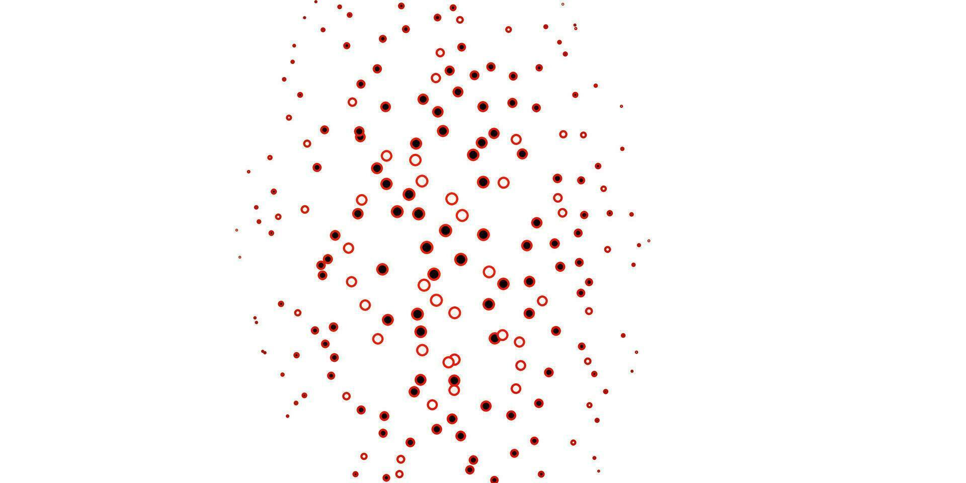 Dark Red vector background with circles.