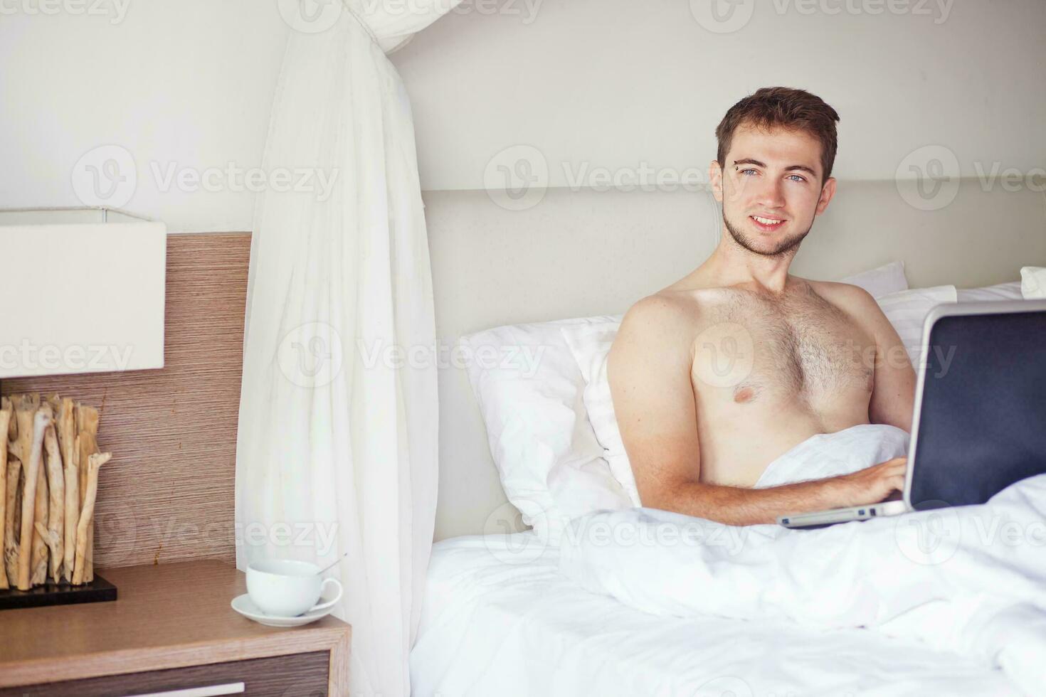 Man enjoying a relaxing spa photo