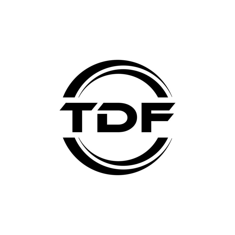 TDF Logo Design, Inspiration for a Unique Identity. Modern Elegance and Creative Design. Watermark Your Success with the Striking this Logo. vector