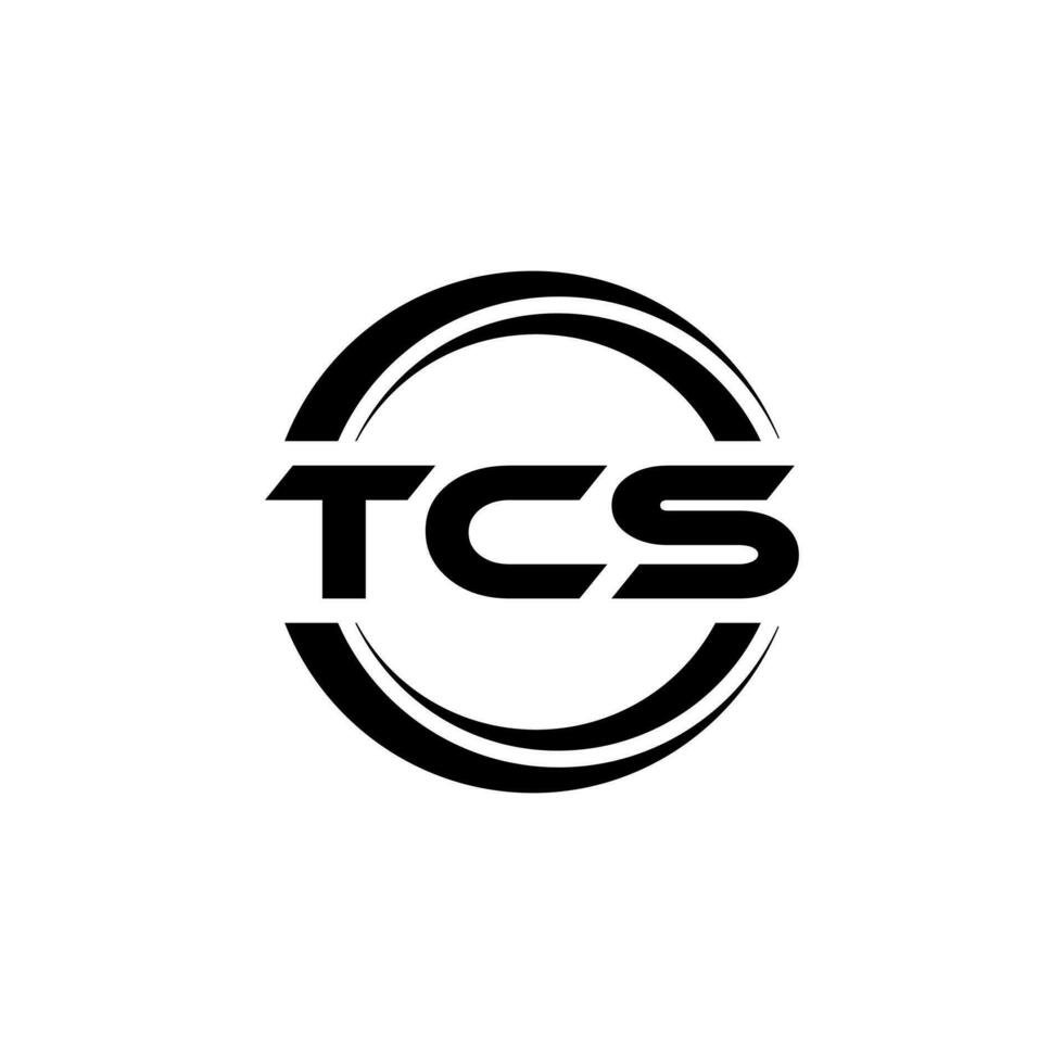 TCS Logo Design, Inspiration for a Unique Identity. Modern Elegance and Creative Design. Watermark Your Success with the Striking this Logo. vector