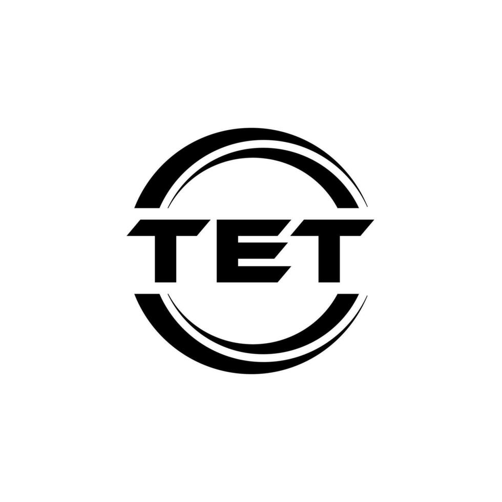 TET Logo Design, Inspiration for a Unique Identity. Modern Elegance and Creative Design. Watermark Your Success with the Striking this Logo. vector