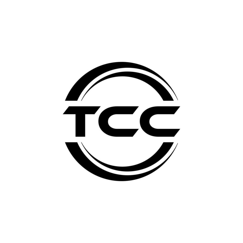 tcc logo diseño, inspiración para un único identidad. moderno elegancia y creativo diseño. filigrana tu éxito con el sorprendentes esta logo. vector
