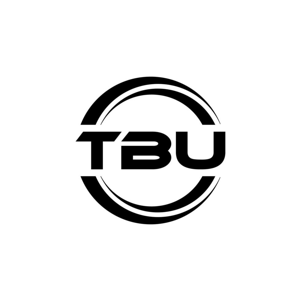 tbu logo diseño, inspiración para un único identidad. moderno elegancia y creativo diseño. filigrana tu éxito con el sorprendentes esta logo. vector