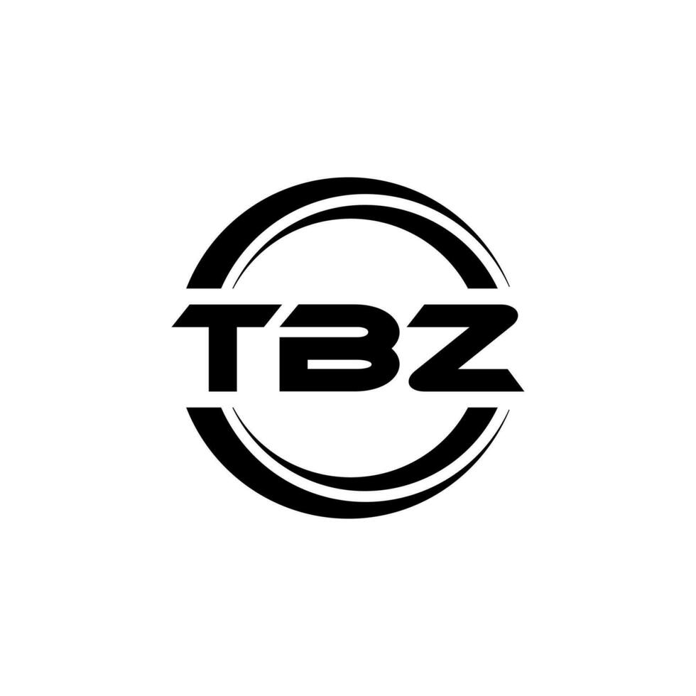 tbz logo diseño, inspiración para un único identidad. moderno elegancia y creativo diseño. filigrana tu éxito con el sorprendentes esta logo. vector