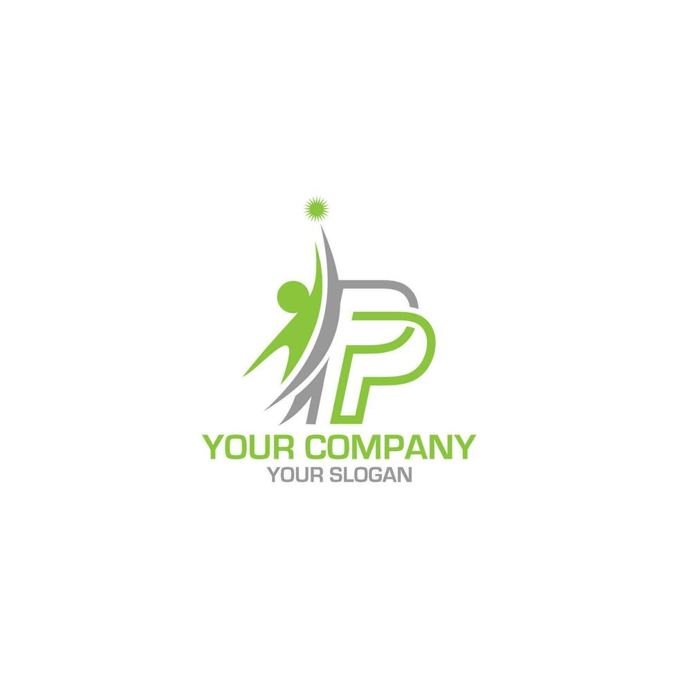 PP Career Logo Design Vector