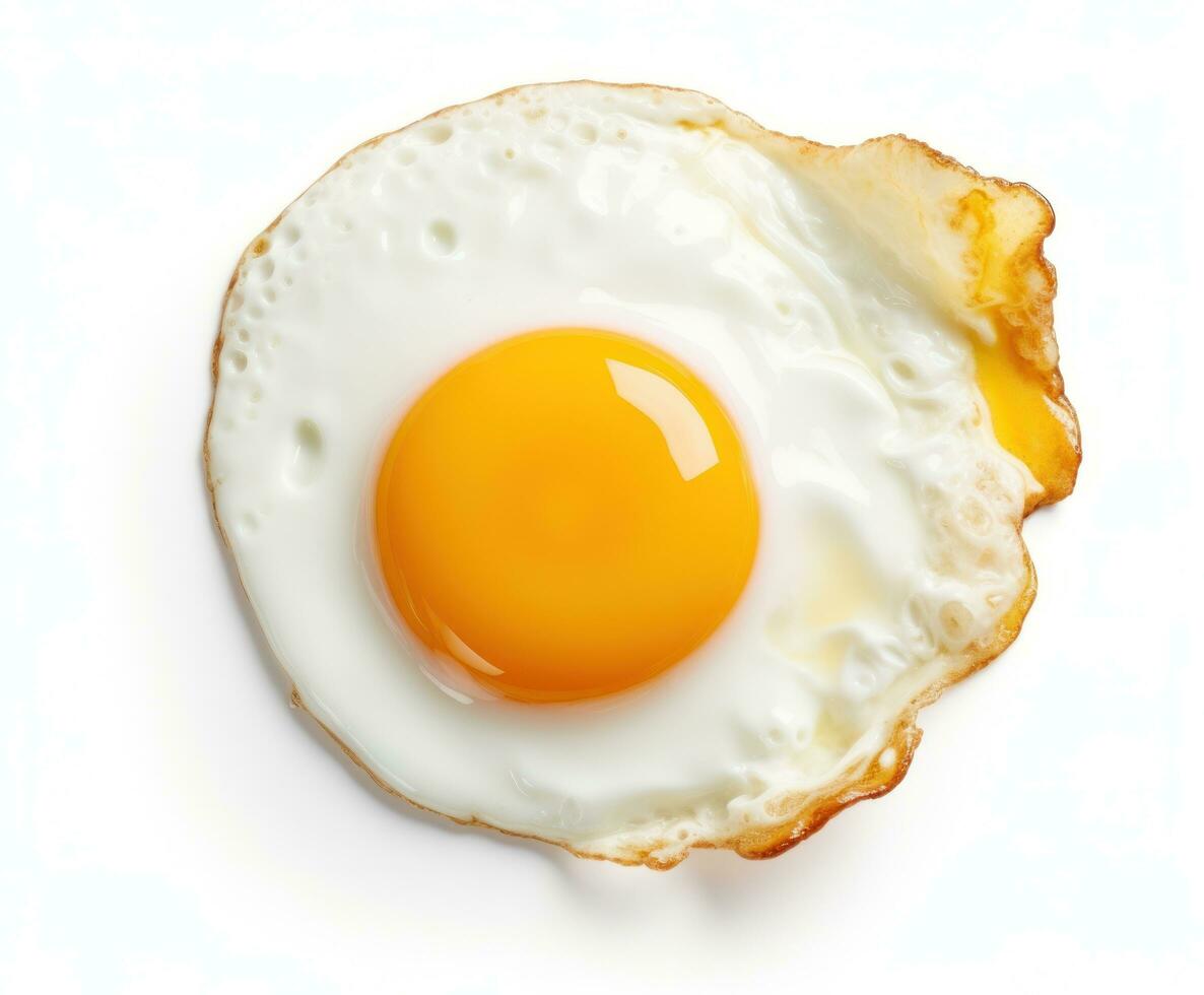 Fried egg isolated photo