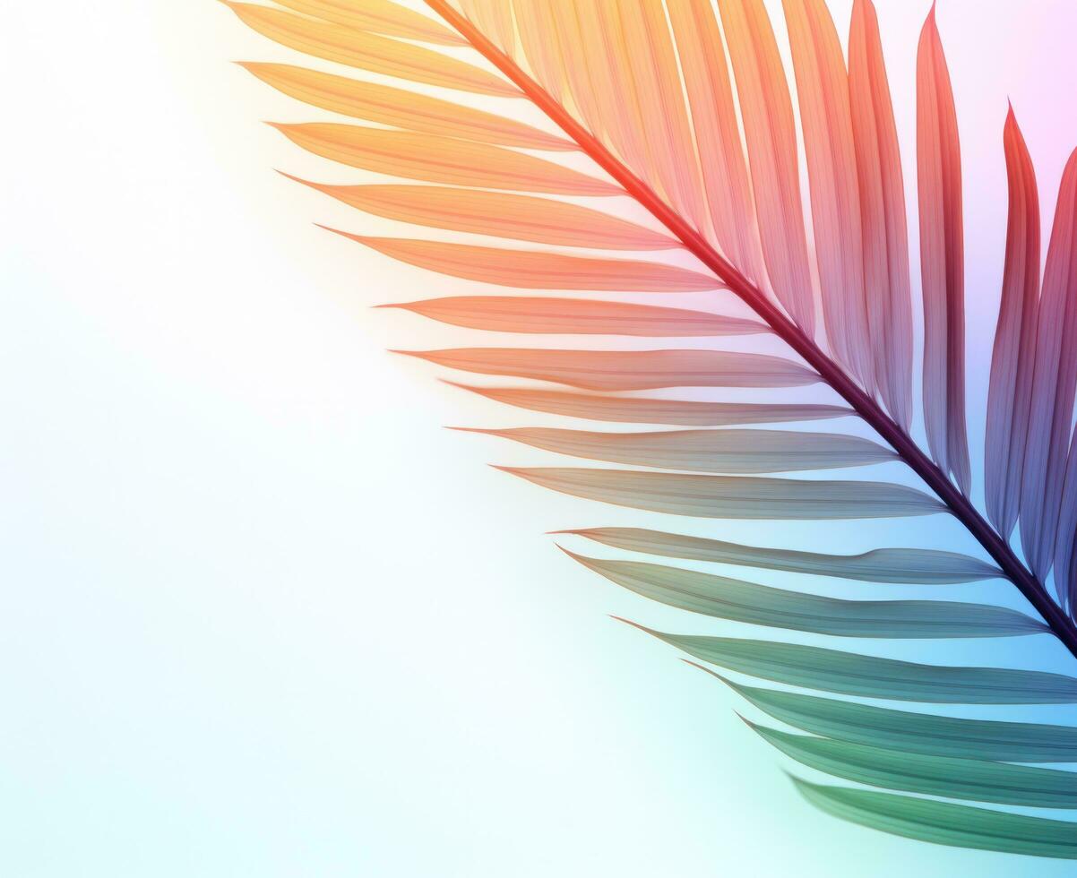 Palm leaf natural background photo