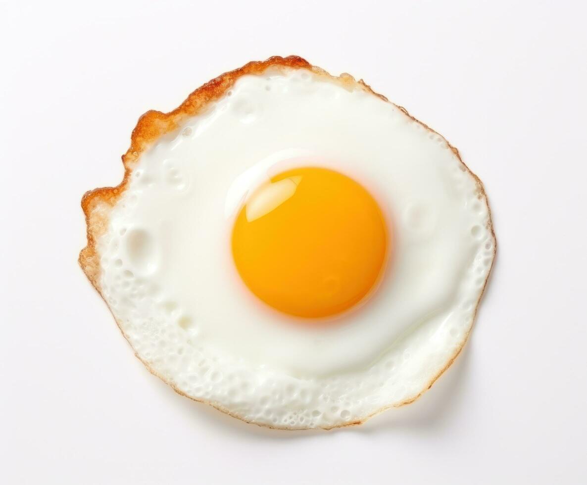 Fried egg isolated photo