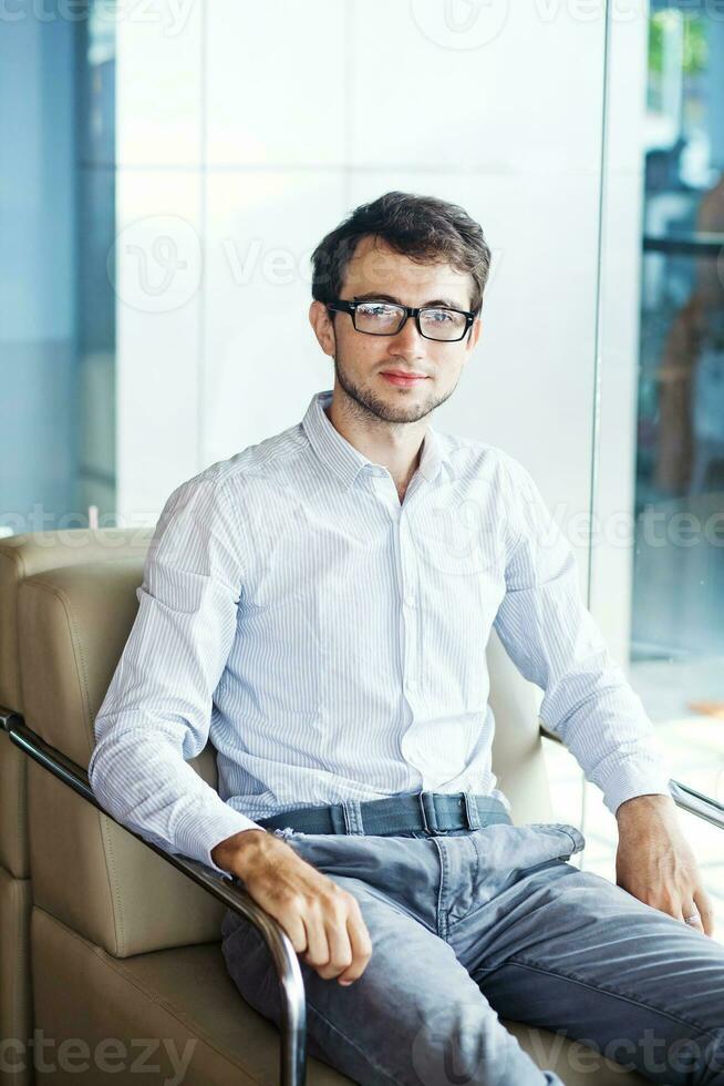 Businessman at a cafe photo