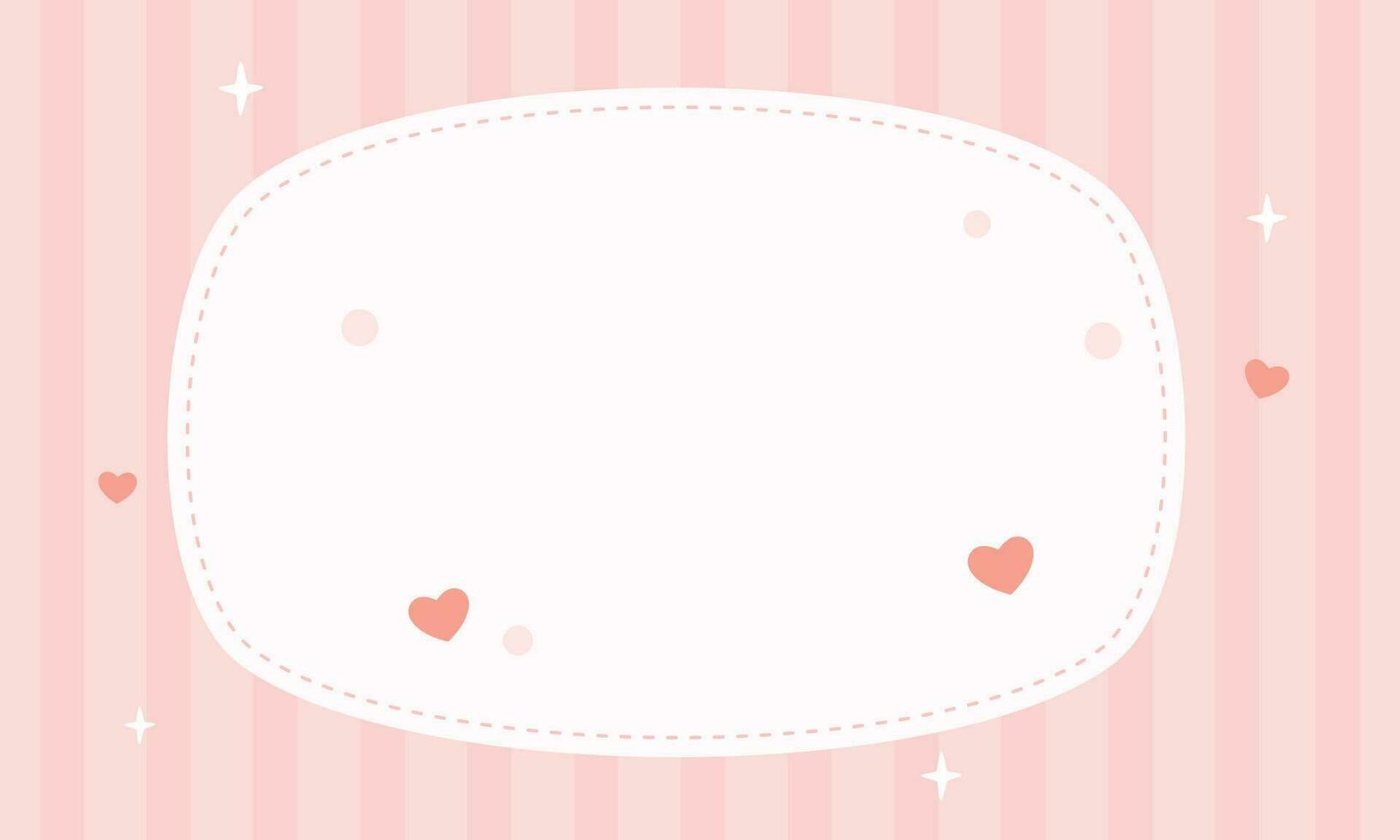 Vector cute red doodle frame banner template background