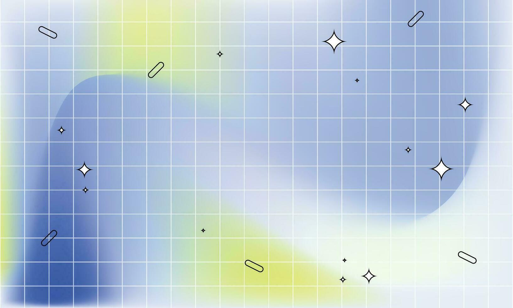 Vector abstract gradient blur design background. Style y2k background