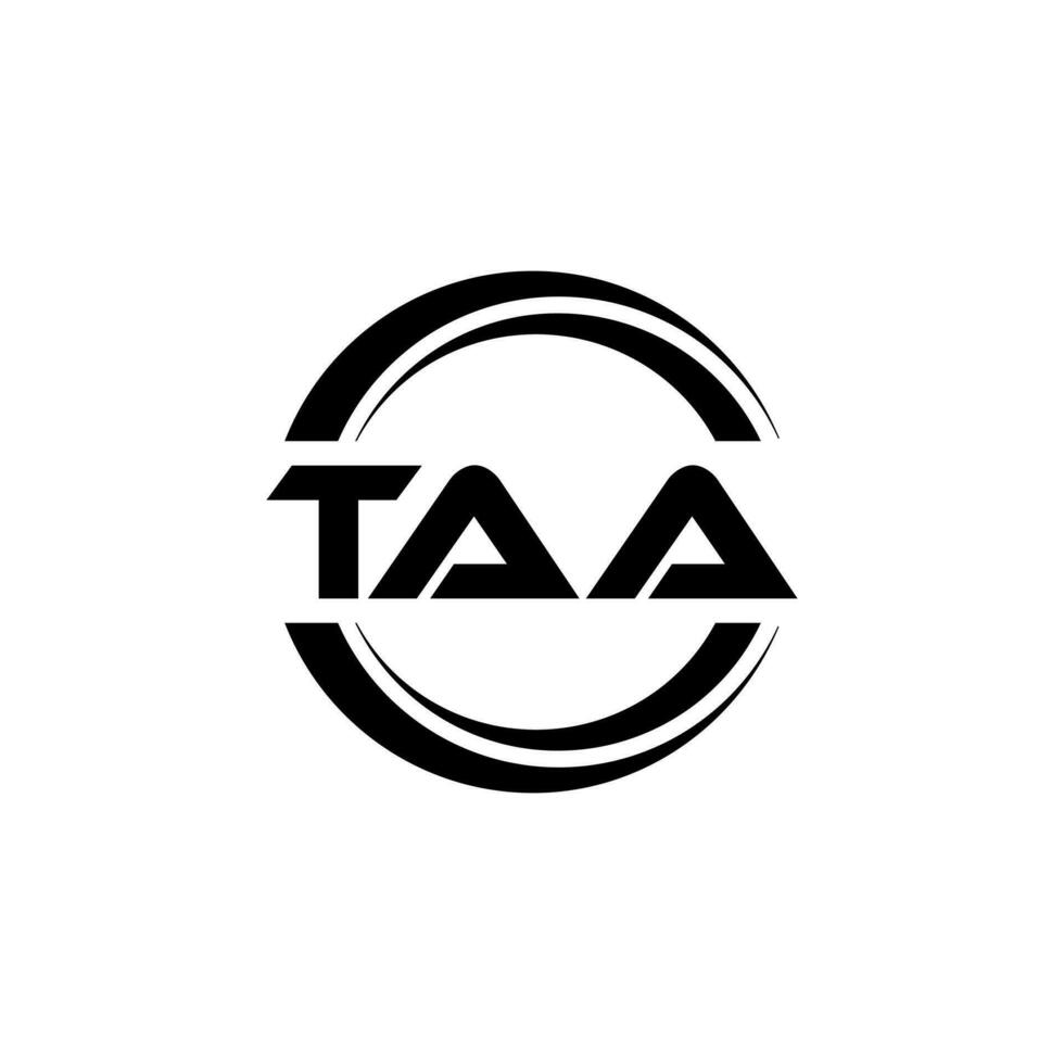 TAA Logo Design, Inspiration for a Unique Identity. Modern Elegance and Creative Design. Watermark Your Success with the Striking this Logo. vector