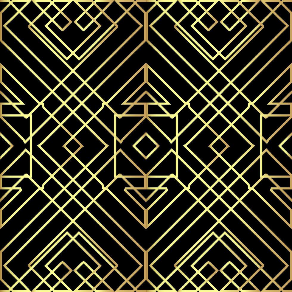 Celtic Knot Seamless Pattern,Beautiful gold Celtic knot on solid background vector