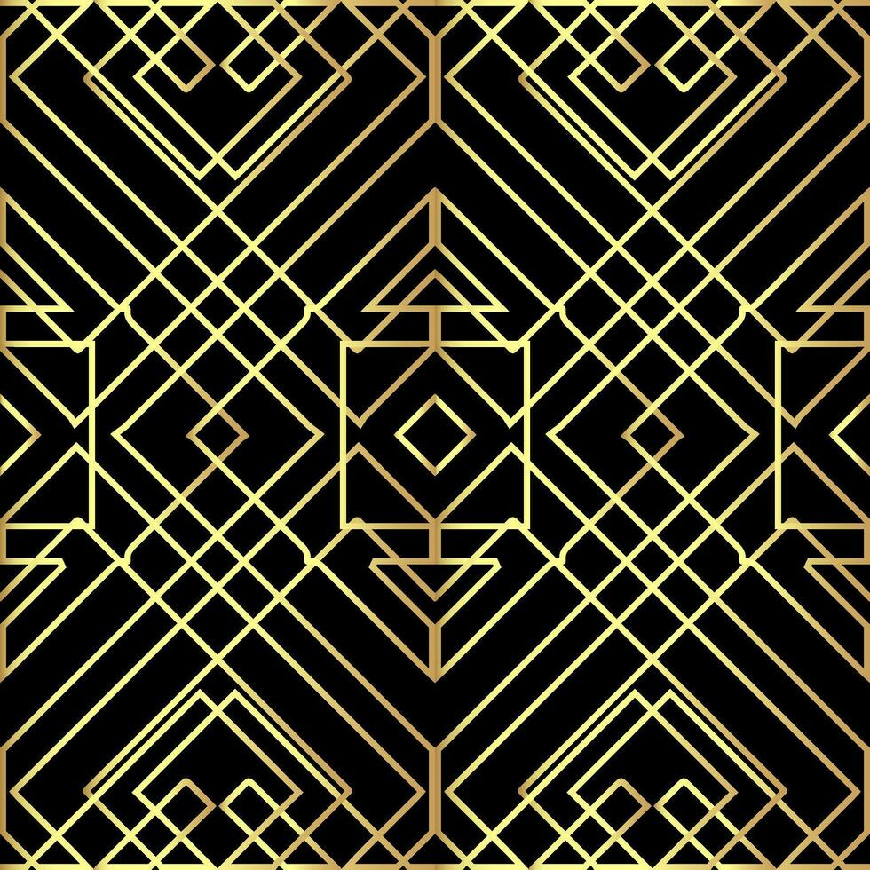 Celtic Knot Seamless Pattern,Beautiful gold Celtic knot on solid background vector