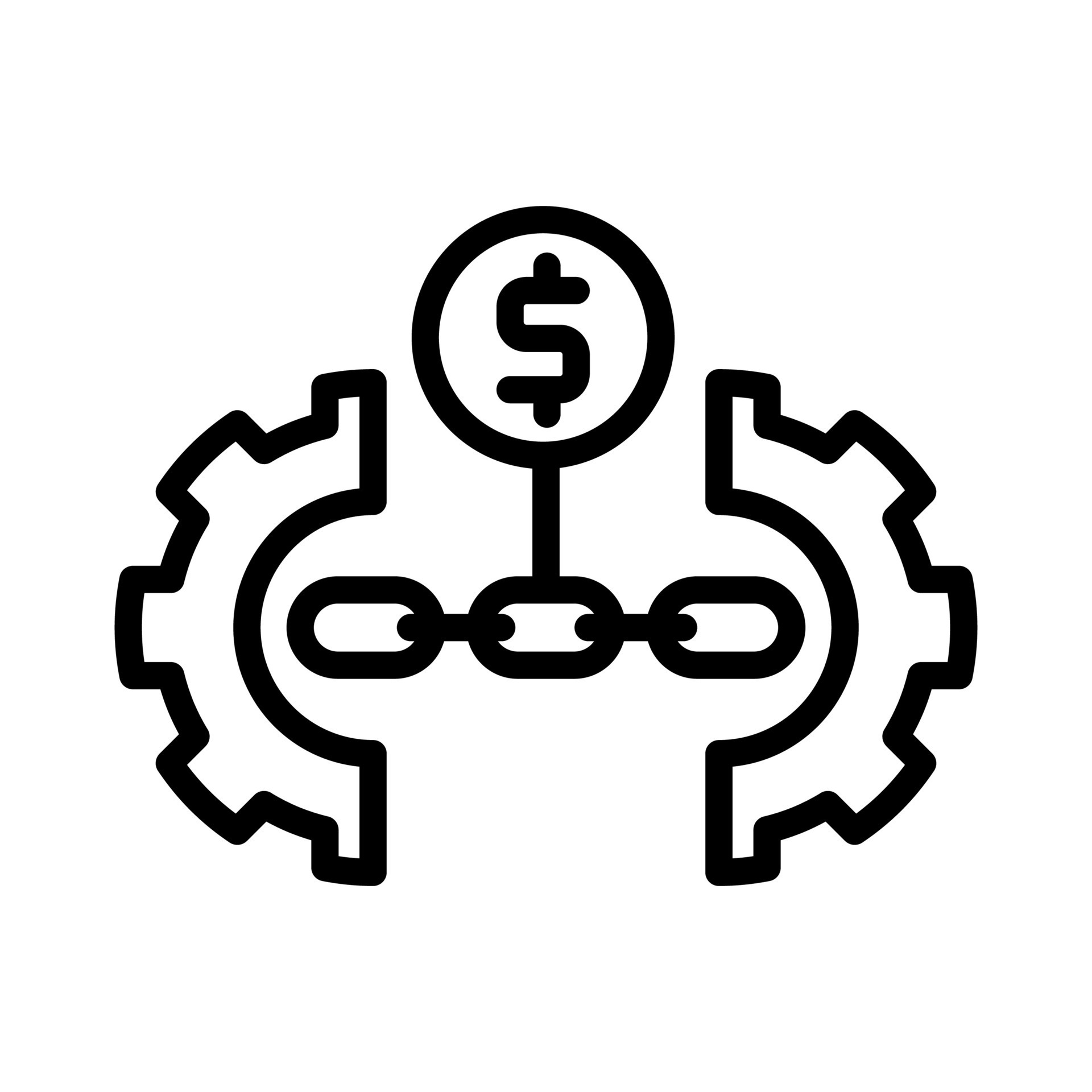 value chain icon.business chain,money chain illustration. isolated on
