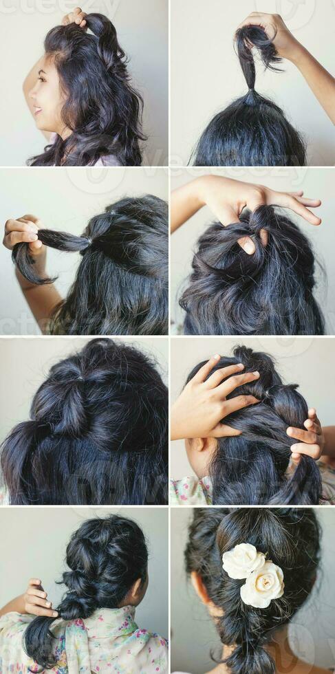 Hairstyles steps view photo