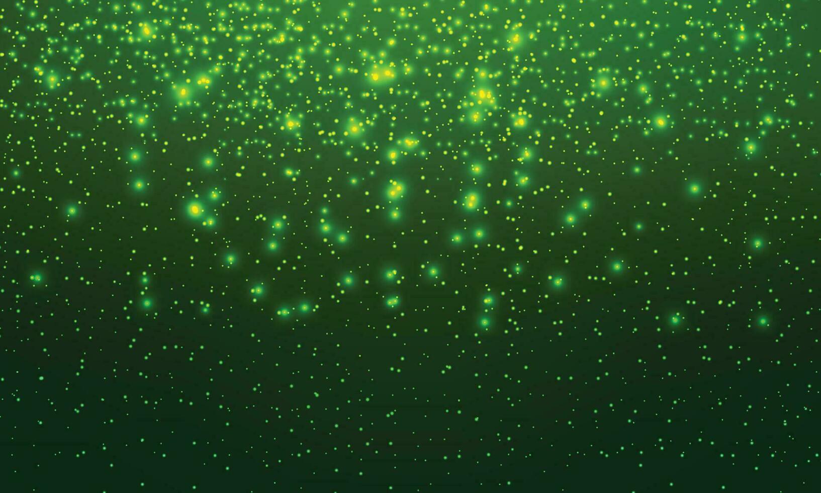 Vector shiny green sparkling bokeh background