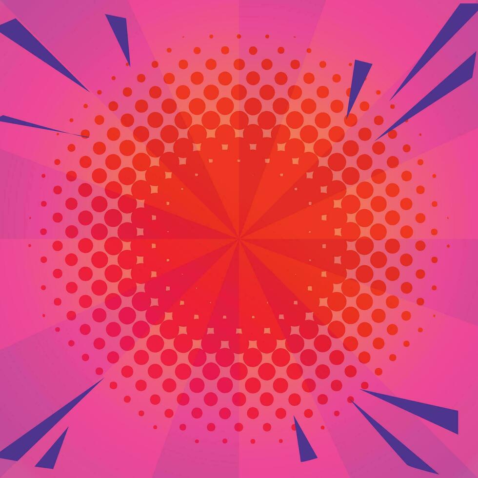 Vector purple abstract background pop art background for poster or book in purple color radial rays backdrop