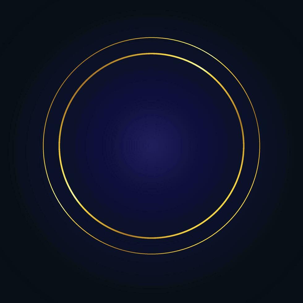Vector realistic golden frame template