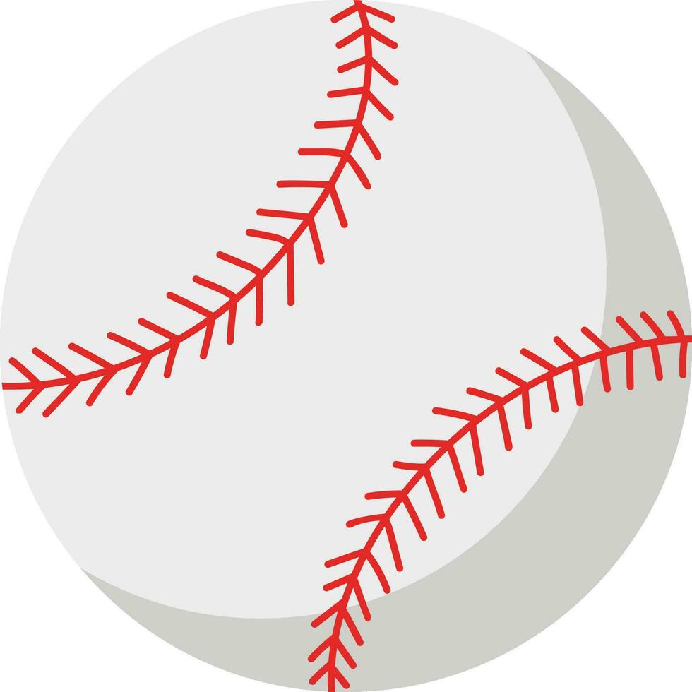 Vector baseball ball illustration on white background
