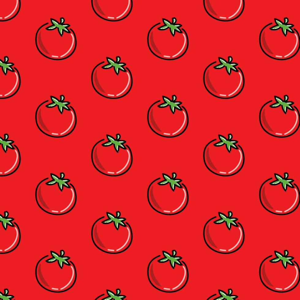 Tomato texture background pattern vector illustration design. Red background