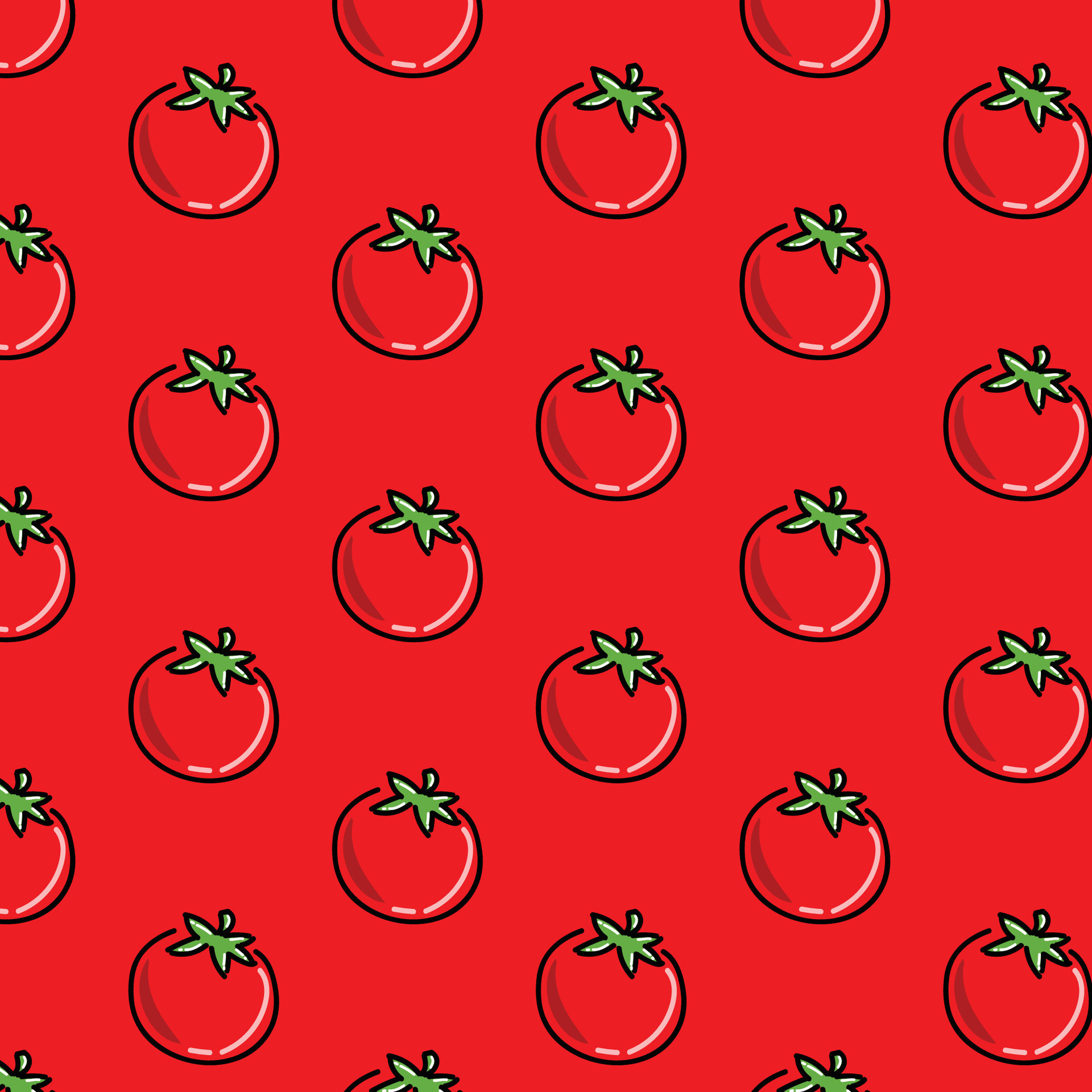 Tomato texture background pattern vector illustration design. Red