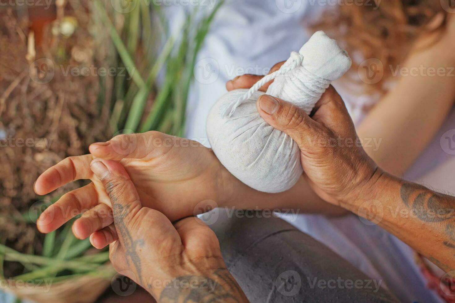 Ancient massage technique photo