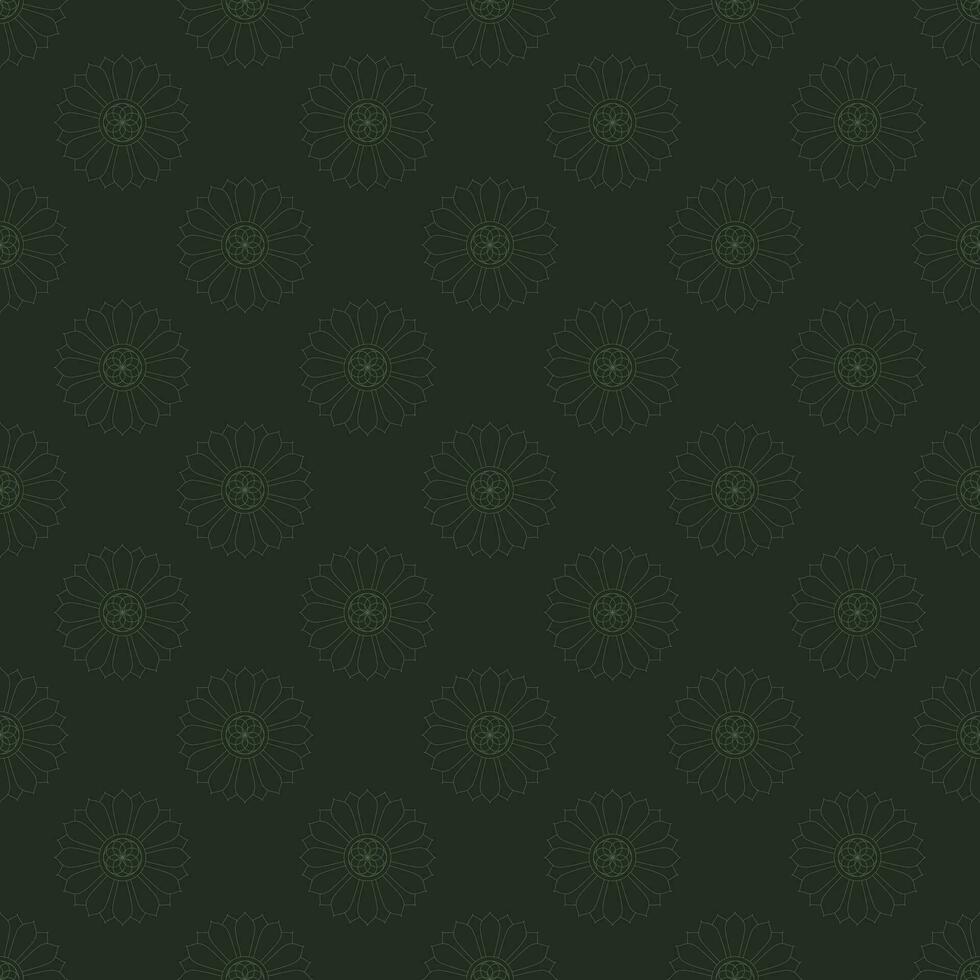 Seamless pattern with mandala ornament. vector