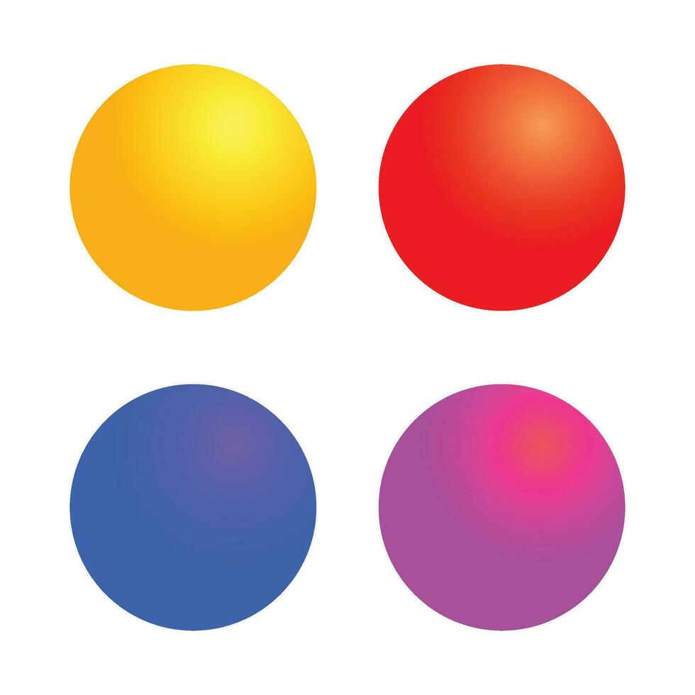 Vector beautiful colorful circles set