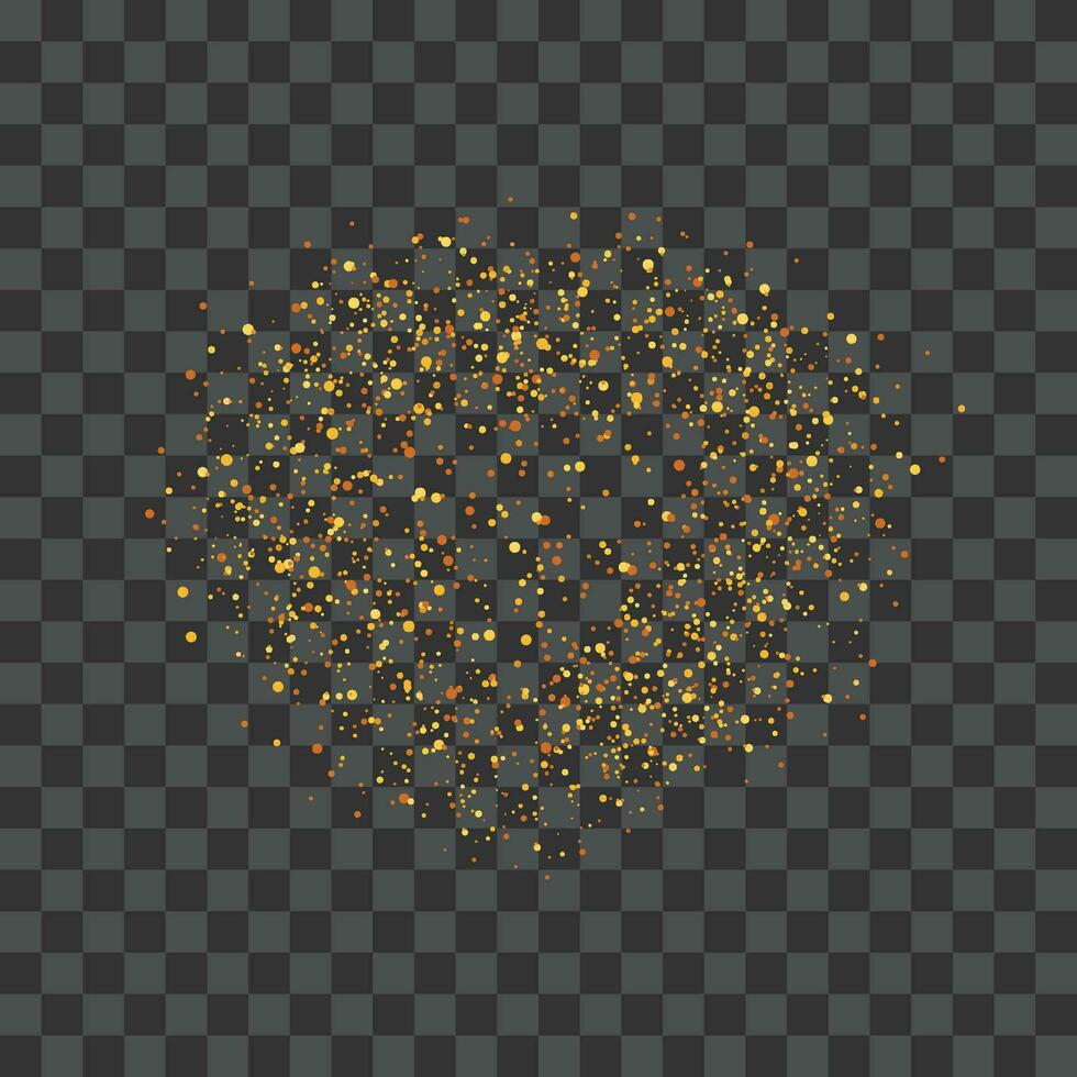 Vector abstract background with golden glitter
