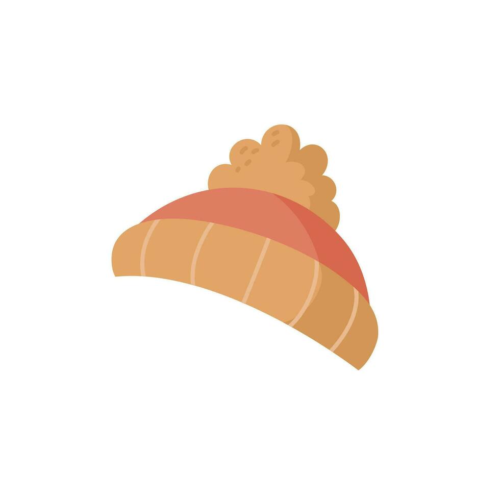 sombrero con borla en mano dibujado estilo. vector ilustración