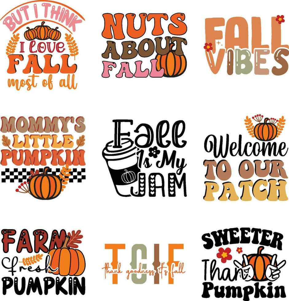 Autumn fall Vector graphic
