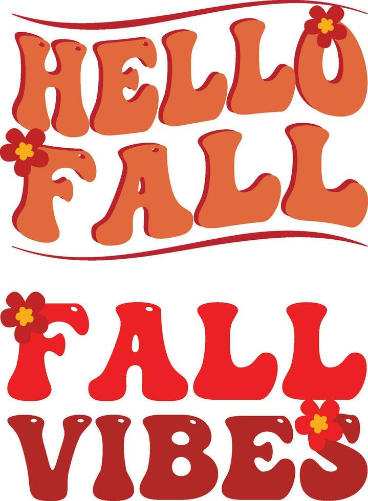 Hola otoño ,otoño Moda diseños vector