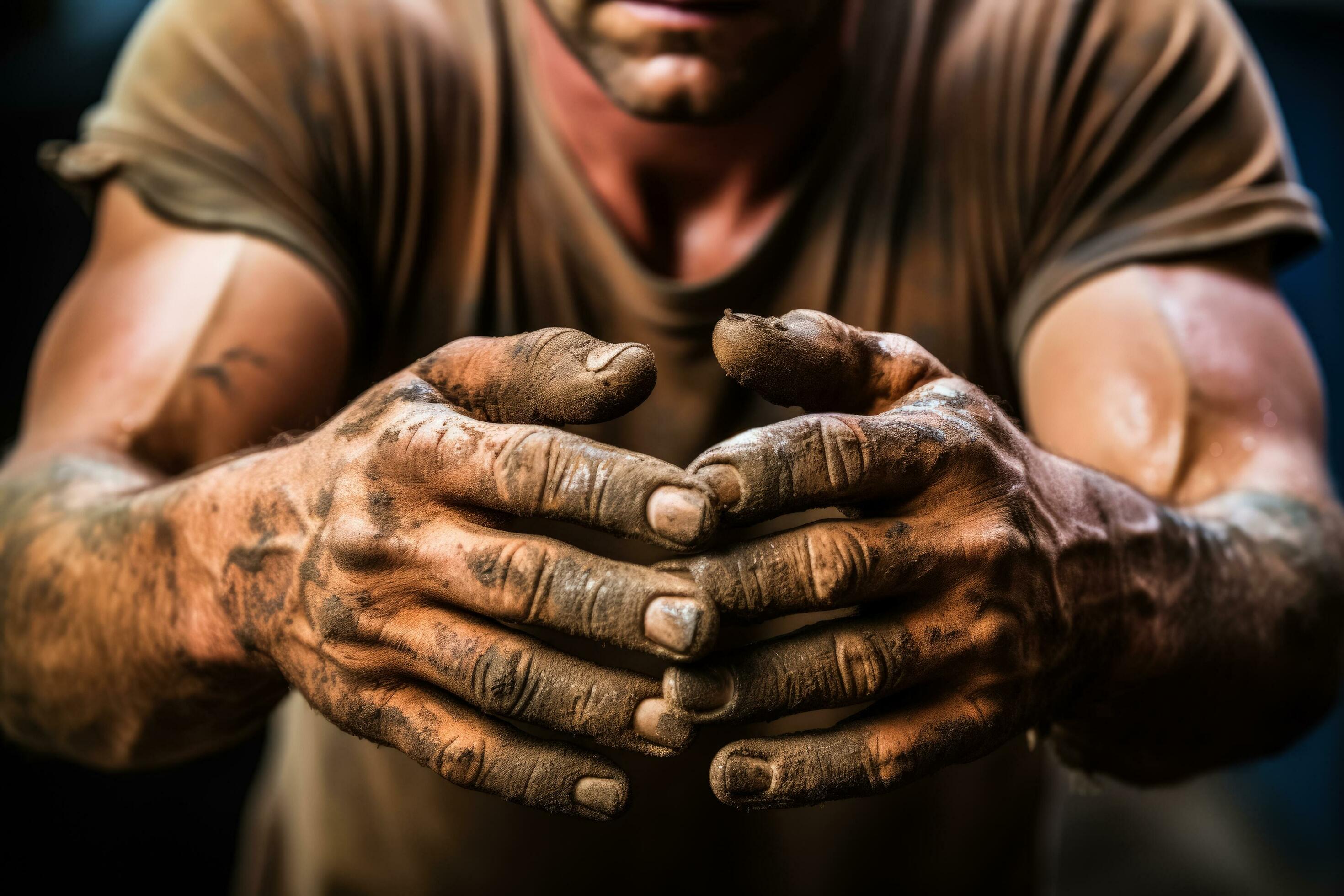 Close up of mechanic's dirty hands 27613381 Stock Photo at Vecteezy