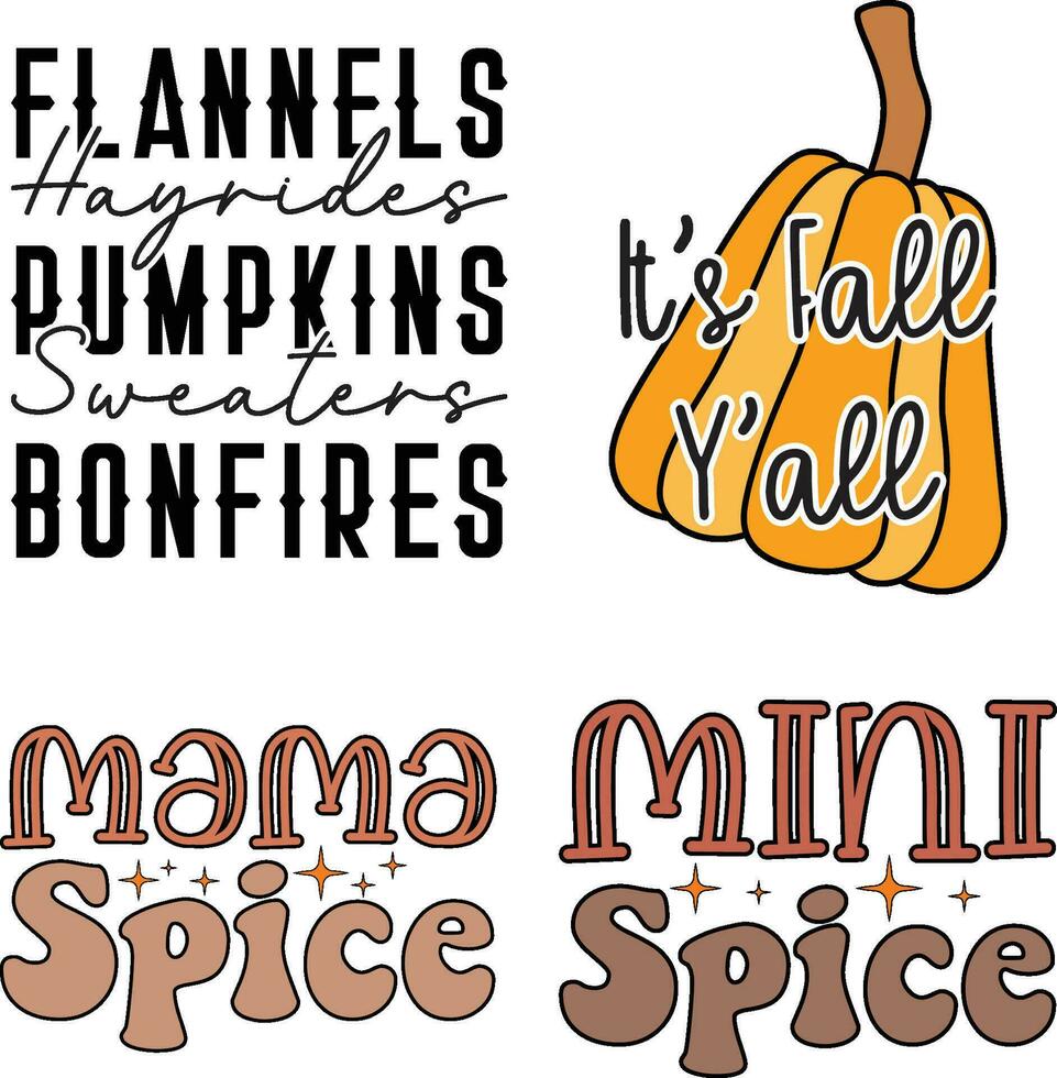 Autumn fall Vector graphic