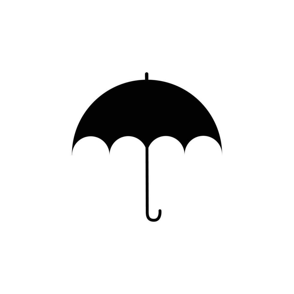 vector paraguas icono en un blanco antecedentes