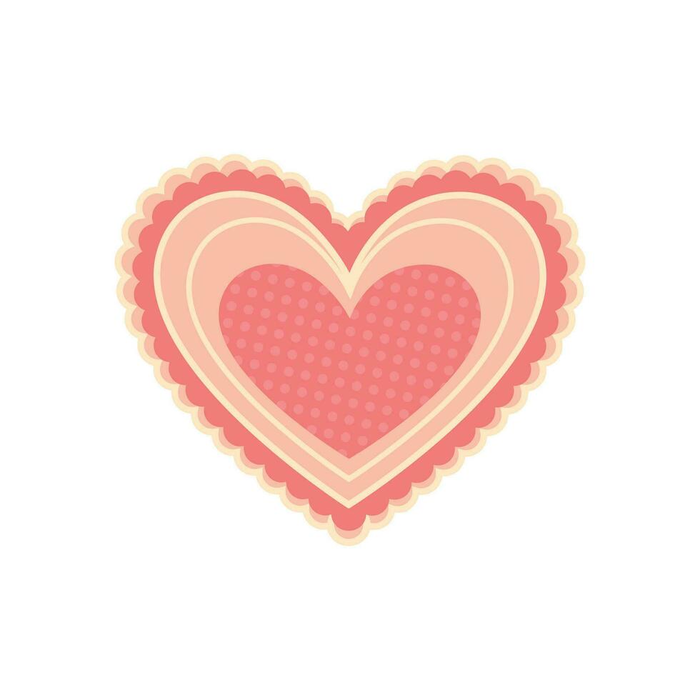 Vector diverse and unique minimalistic sleek and defined heart design graphic