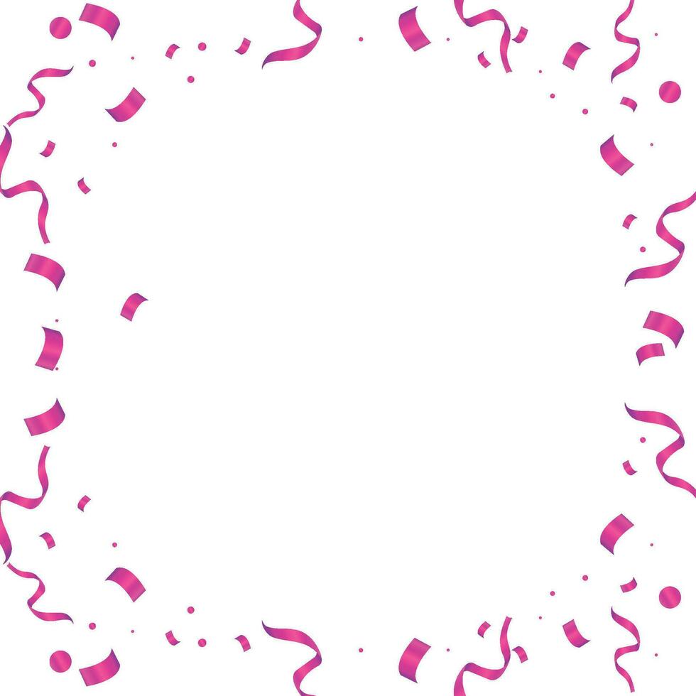 Vector pink confetti background