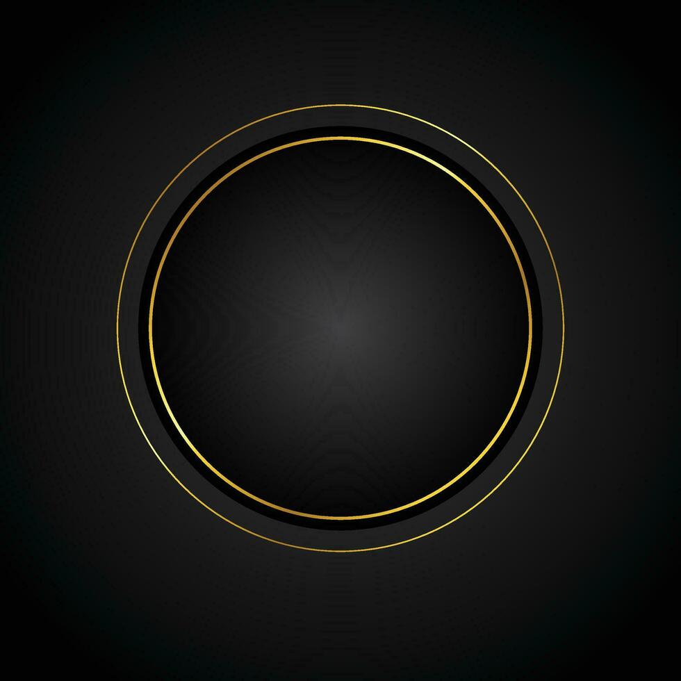 vector realistic golden frame template