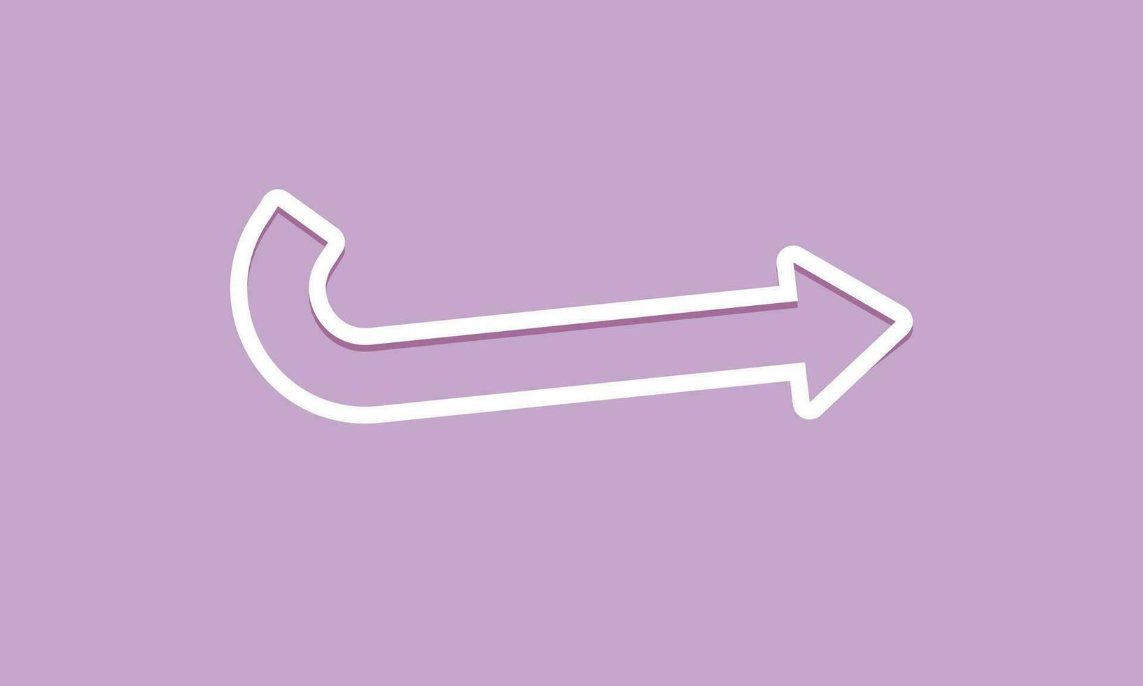 Vector hand drawn arrow icon