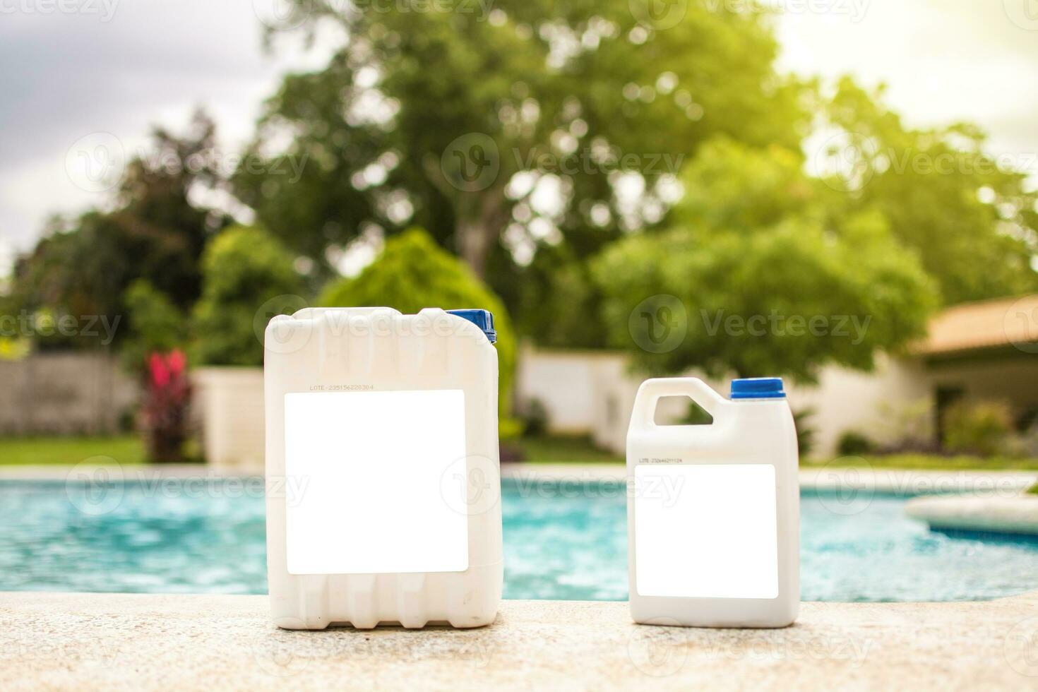 Pool cleaning purification tool. Algaecide product to clarify homemade swimming pools, Homemade pool clarifier photo