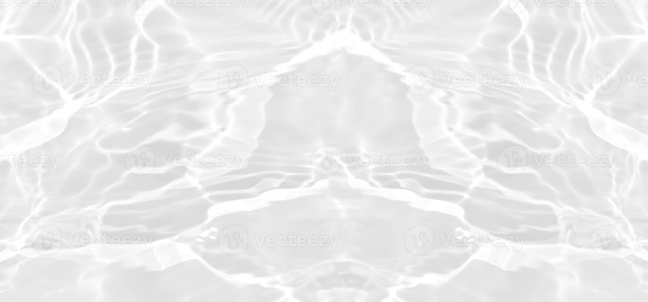 Blue water with ripples on the surface. Defocus blurred transparent blue colored clear calm water surface texture with splashes and bubbles. Water waves with shining pattern texture background. photo