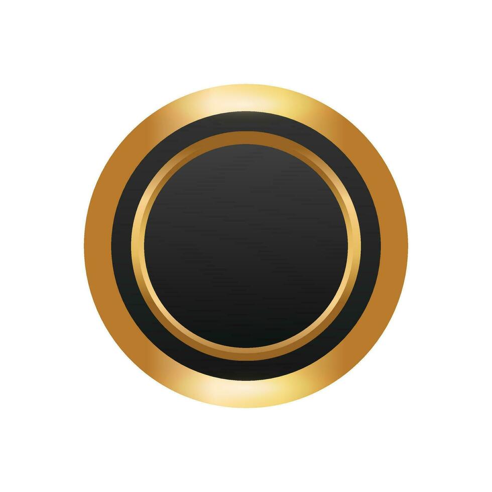 Vector gradient golden luxury labels design