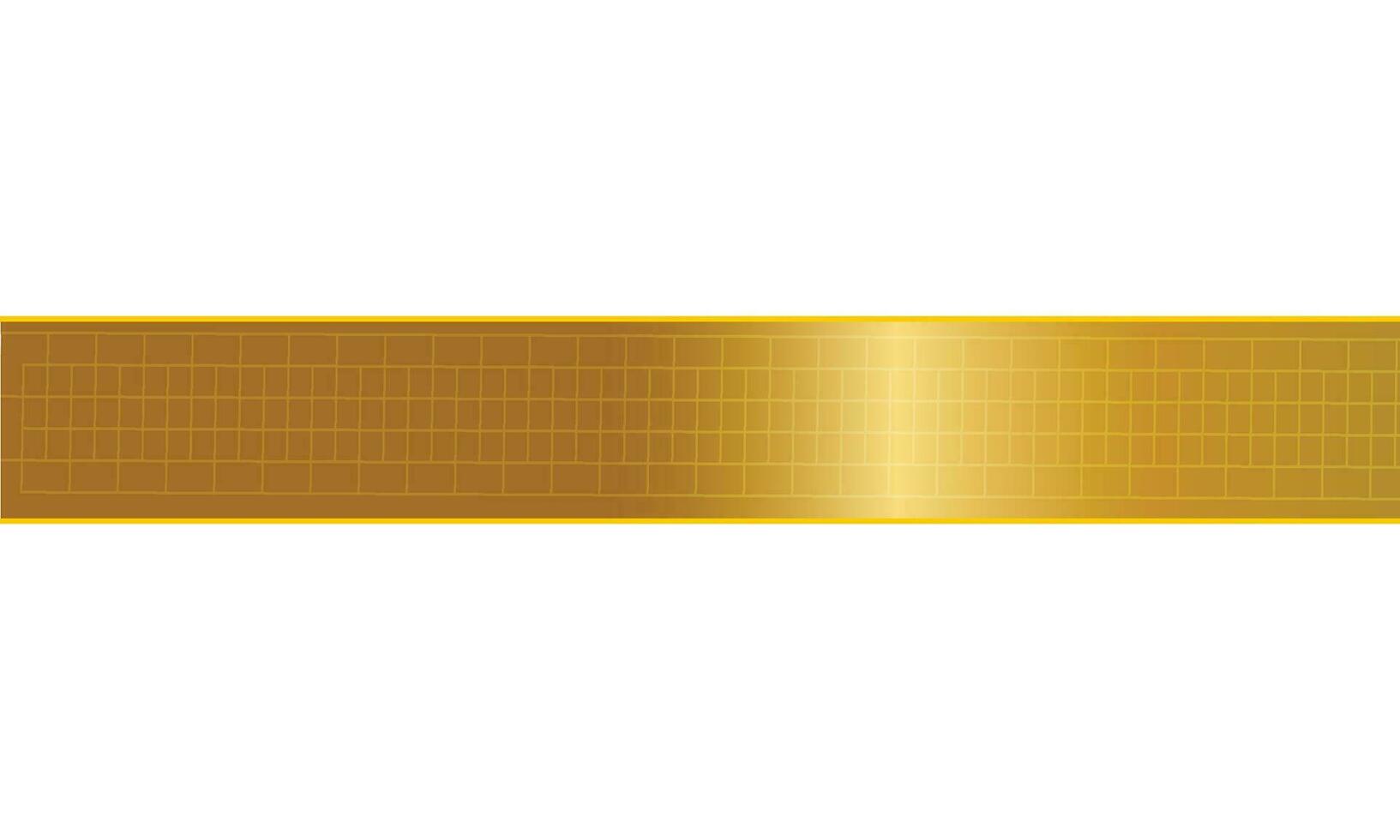 Vector black stripe with gold border on the dark background