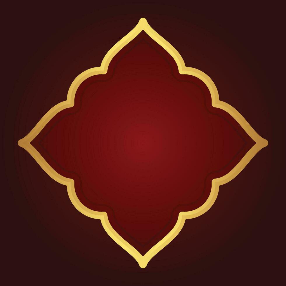 Vector elegant background with gold frame