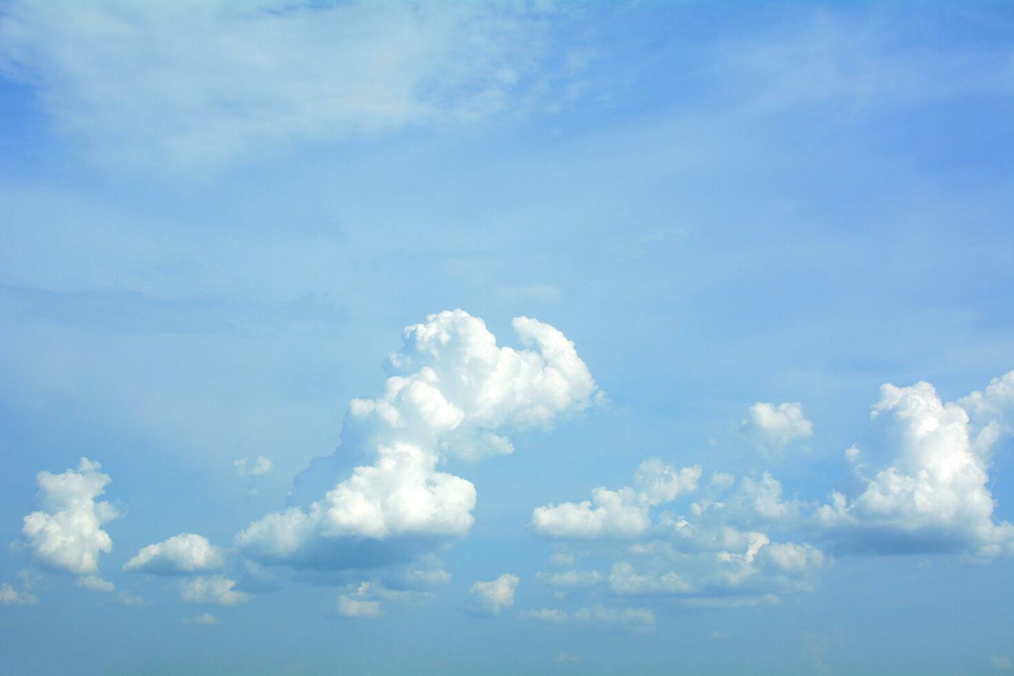 Blue sky background with clouds photo