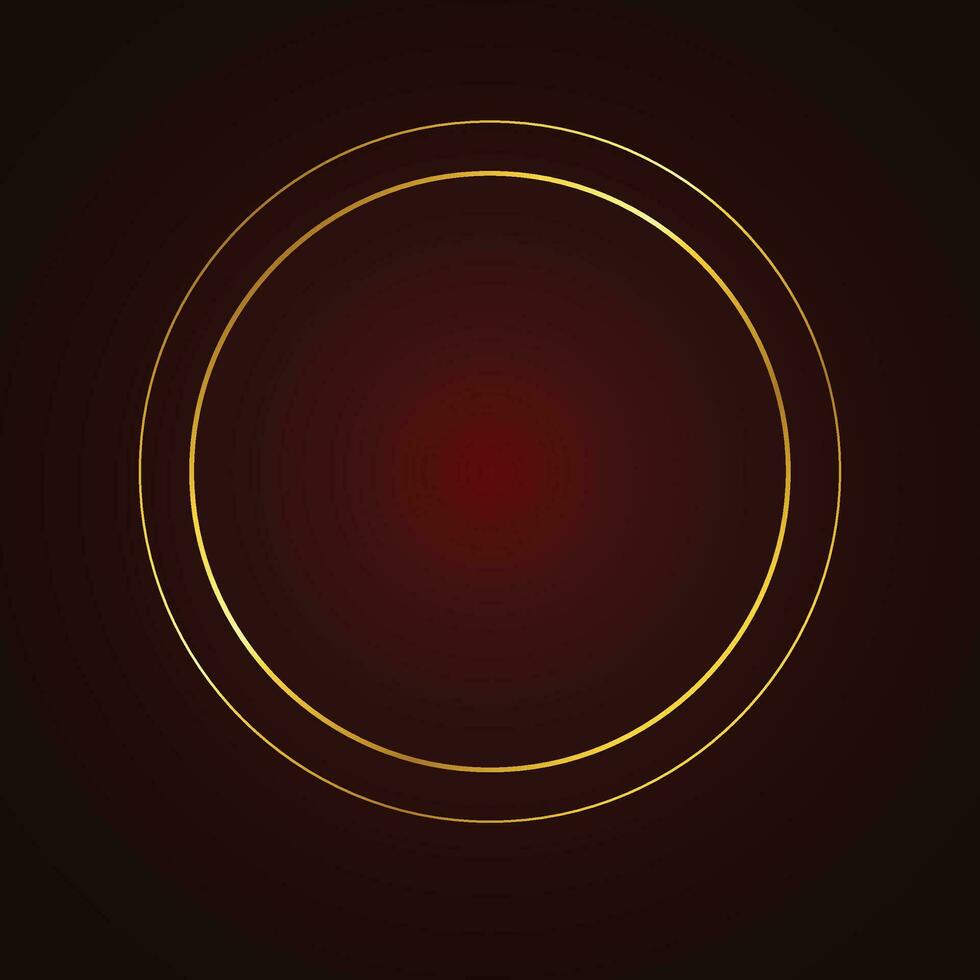 Vector realistic golden frame template